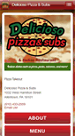 Mobile Screenshot of deliciosopizzaandsubs.com